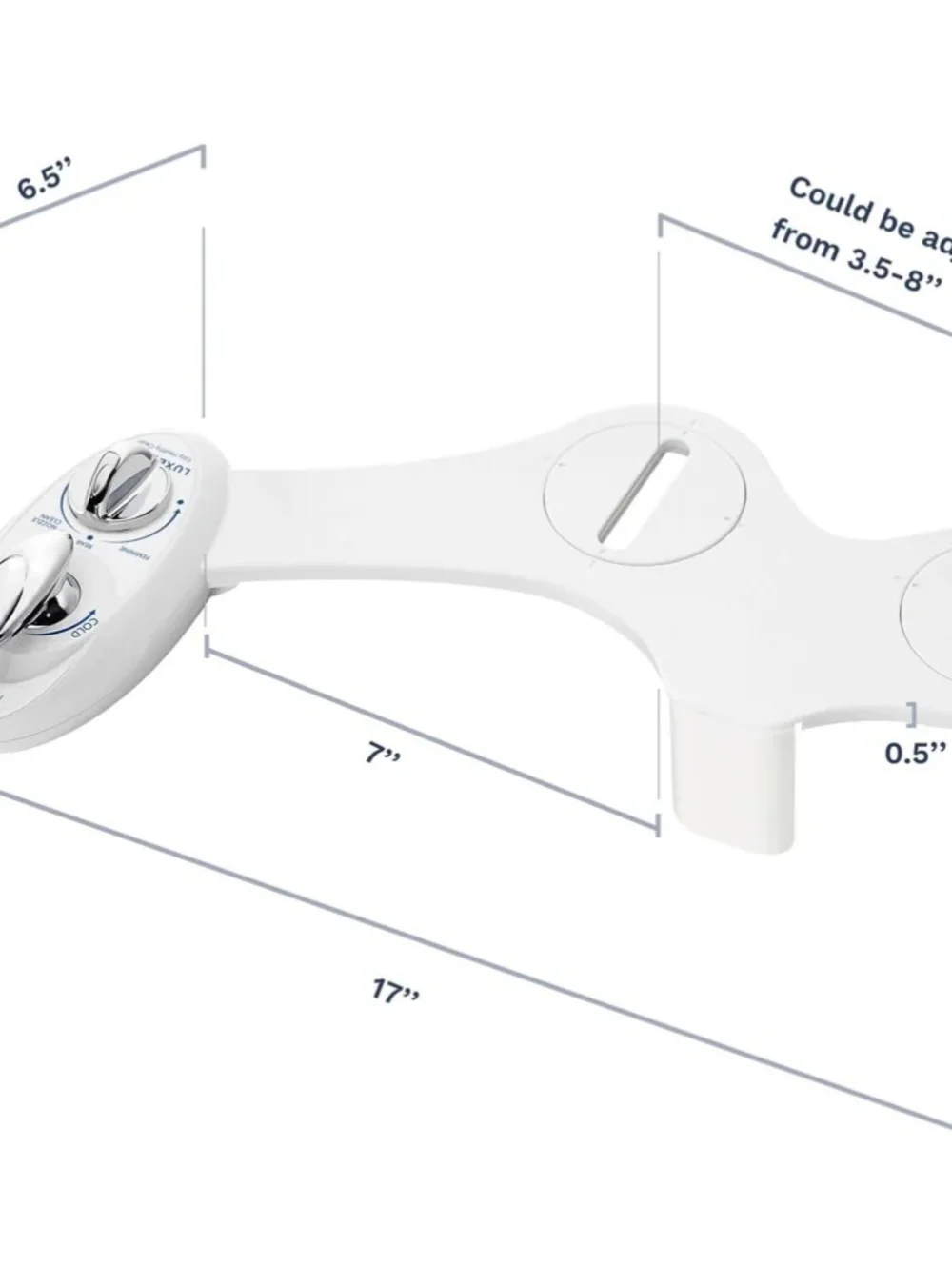 Luxe Bidet 0320 White Bidet Attachment